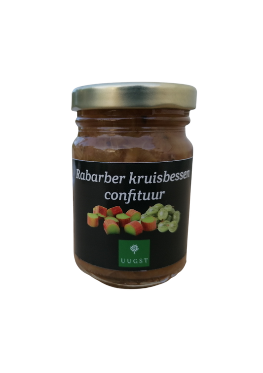 Rabarber kruisbessen confituur