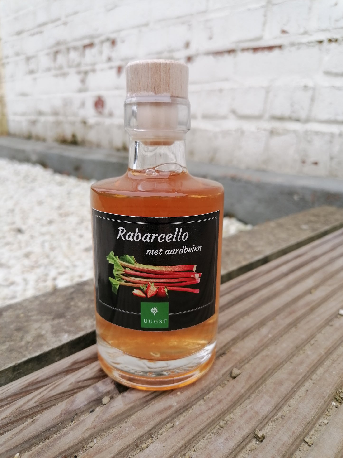 Rabarcello met aardbeien